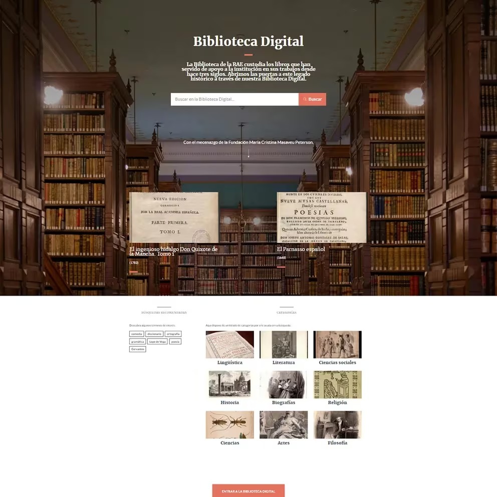 En este momento estás viendo La RAE inauguró una Biblioteca Digital de acceso gratuito