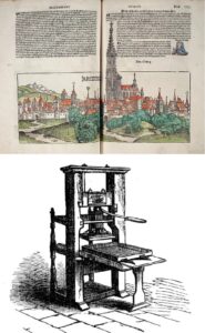 Lee más sobre el artículo El 12 de julio de 1493 se publicó la Crónica de Núremberg, uno de los primeros libros realizados por la imprenta
